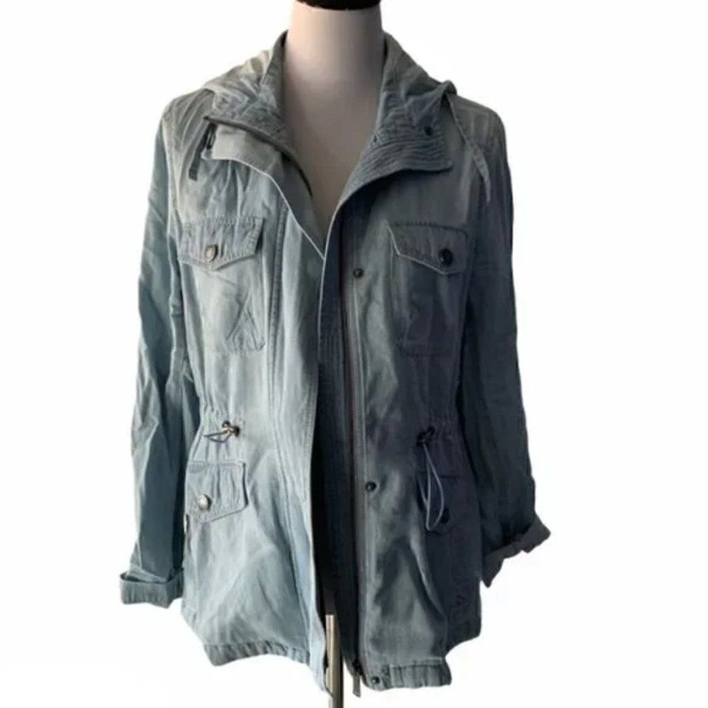 BCBG Generation Blue Jean Long Jacket size M
